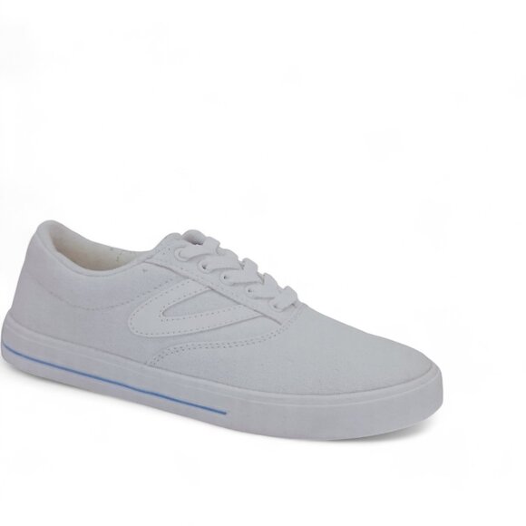Tretorn Womens White Chelsea Canvas Lace Up Sneakers Running Shoes Size 8.5 NWT - Picture 2 of 13